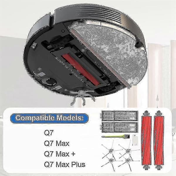 For Roborock Q7 Max Plus / Q7 Max / Q7 / Q7 Plus, børstesettfiltre