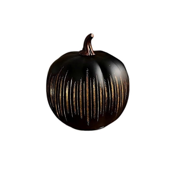 Twinkle LED Lys Græskar, Timer Belyste Glitrende Stjernenat Glas Græskar Black S 200g
