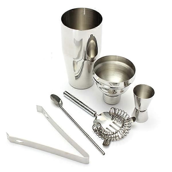 5 i 1 750 ml Cocktail Shaker Mixer Bartender Bar Sæt Kit Værktøj i rustfrit stål