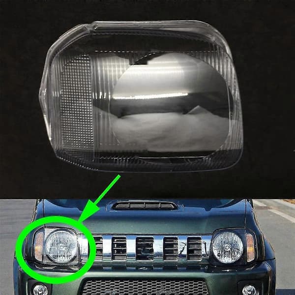 Bilstrålkastarglas för Jimny 2006-2016 Strålkastarskydd Bilbelysning Glasbyte Auto Shell, Vänster
