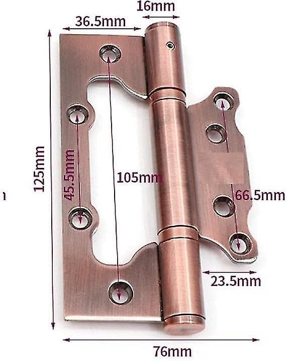 2 stk. rustfritt stål hengsel demping 5 tommer hydraulisk bildehengsle rustfritt stål