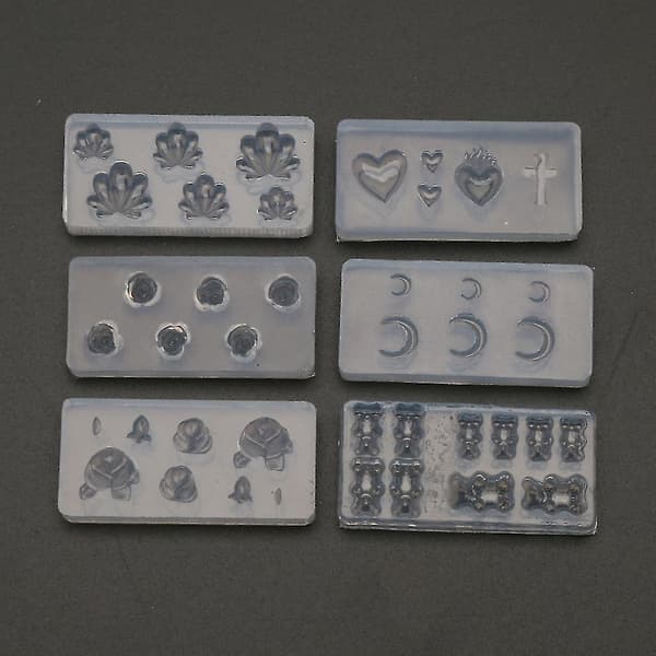 Neglekunst Silikoneform Blomst Dyr Skabelon Resin Støbeforme Smykker-fg