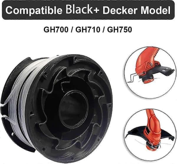 Trådspoler kompatible med Black And Decker Gh710 Gh700 Gh750 Rc-065
