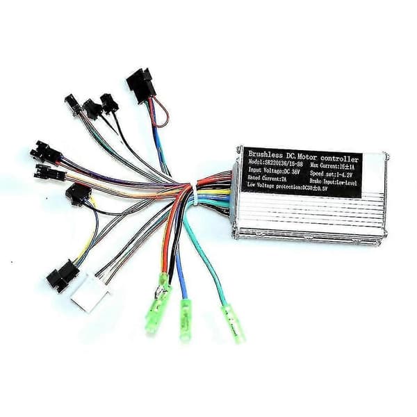 1 stk. 36V 17A 250W 350W Motorcontroller E-cykel Børsteløs Hastighedscontroller og S866 LCD-display, con TY