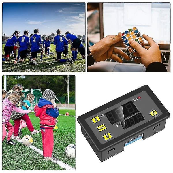 DC 12V 20A Programmerbar Digitalt Relé Timer Tidsyklus Forsinkelsesbryter Modul