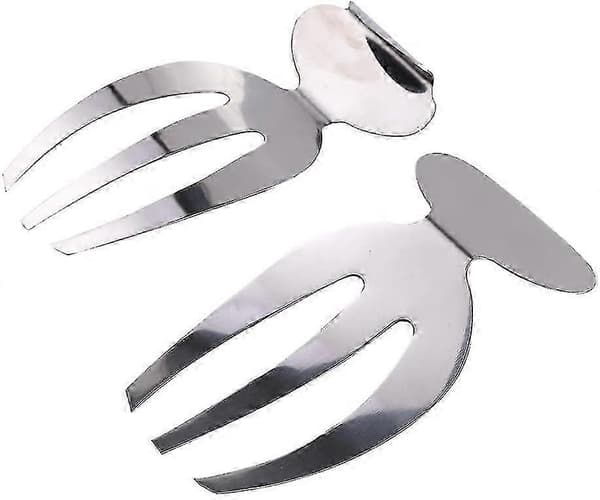 2 Salat Håndtag Rustfrit Stål Salat Serveringssæt Køkkenhjælper Pasta Servering