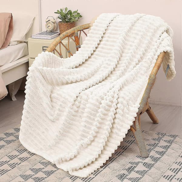 Bløde og hyggelige tæpper, bløde quilts, sofaplaid, varmt vinterplystæppe til sofa, seng, tv-sofa, 150 x 100 cm