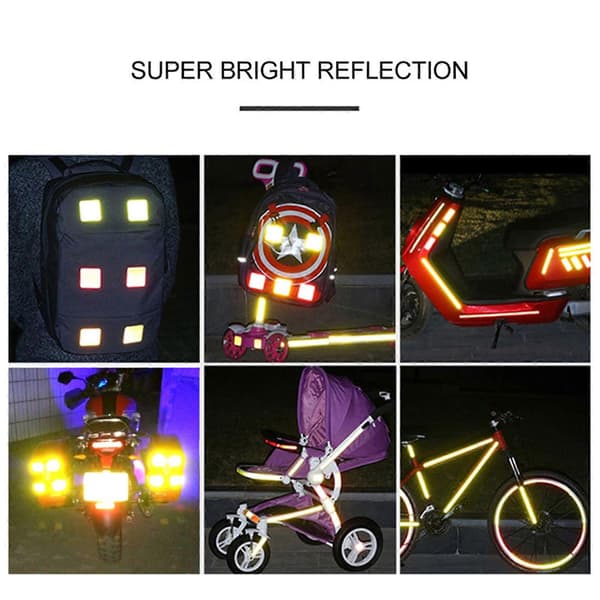 12 kpl auton ajoneuvon korin vedenpitävät heijastavat varoitustarrat koristeluliuska