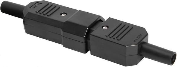 1 par AC250V 10A IEC C14 Han C13 Hun, 3 ben terminaler Inline Adapter Stik Strømstik