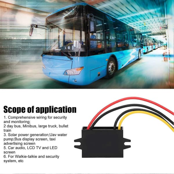 12V til 48V DC-modul, DC-konverterregulator, strømforsyningsadapter til golfvogn, klubbil, lastbil