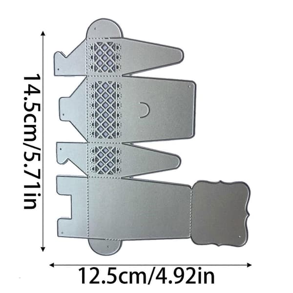 Candy Box -leikkurit DIY Scrapbooking Album Paper Card Stamp Making Decorating Tool lapsille aikuisille Making Tool Silver