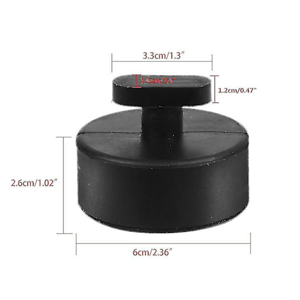 4 st Biljackstöd Block Gummiplatta Solid Adapter Gummiplatta För Corvette C5 C6