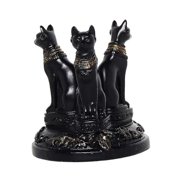 Harz Kattefigur Kugle Display Stand Hylde Skrivebordsdekoration Gave