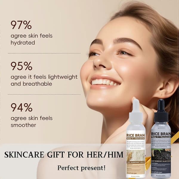 Peel Shot Glow Ris Ampul Duo Hvid Ris+Sort Ris Ampul, Eksfolierende Ansigts- & Kropsskrub, Fjerner Døde Hudceller, Poremindskende Ansigtskrub Eksfoliator 3sets