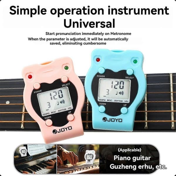 JOYO JM-62 Elektronisk Metronom Lommemetronom Tempometronom, D