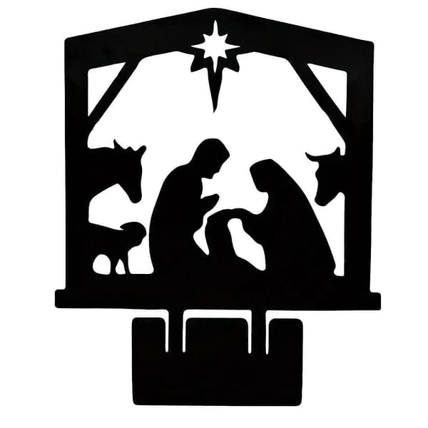 Krybbespil Silhuet Krybbespilsfigurer Sæt Julekrybbepynt Krybbespil Til Hegn Pat