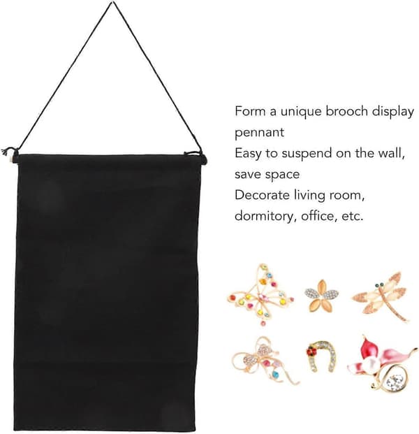 2 st Väggmonterad Broschnålsdisplay, Hängande Broschnål Organizer Broschdisplay Vägg Han