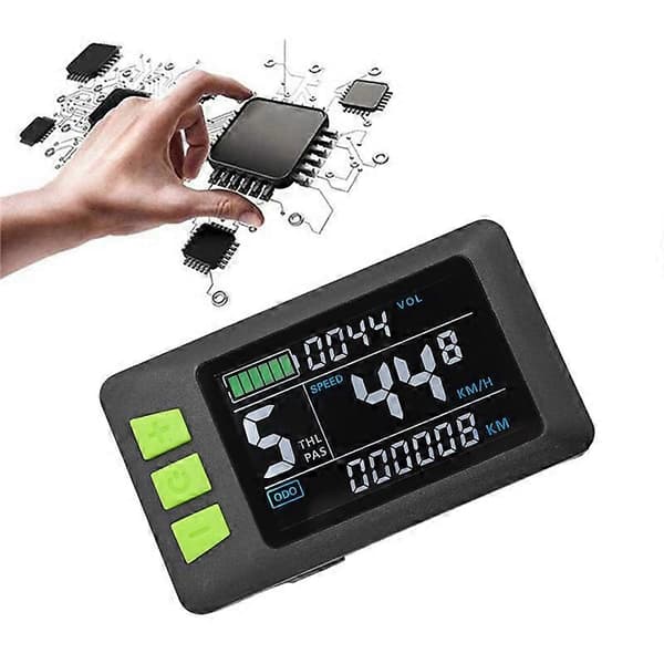 P3C LCD Display Dashboard 24V 36V 48V 60V for Elektrisk Sparkesykkel (5PIN)