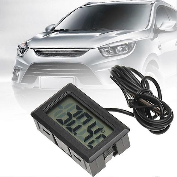 Bil Interiør Termometer Digital LCD Display Akvarium Temperaturmåler Værktøj