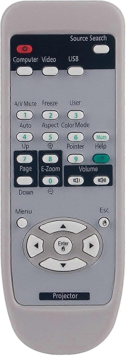 Erstatningsfjernkontroll 1515068 1515069 passer for Epson Projektor PowerLite 79 84+