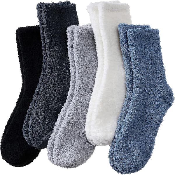 5 par Dame Bløde Fluffy Sengestrømper Vinter Varme Lounge Hjemmesko Fleece Strømper