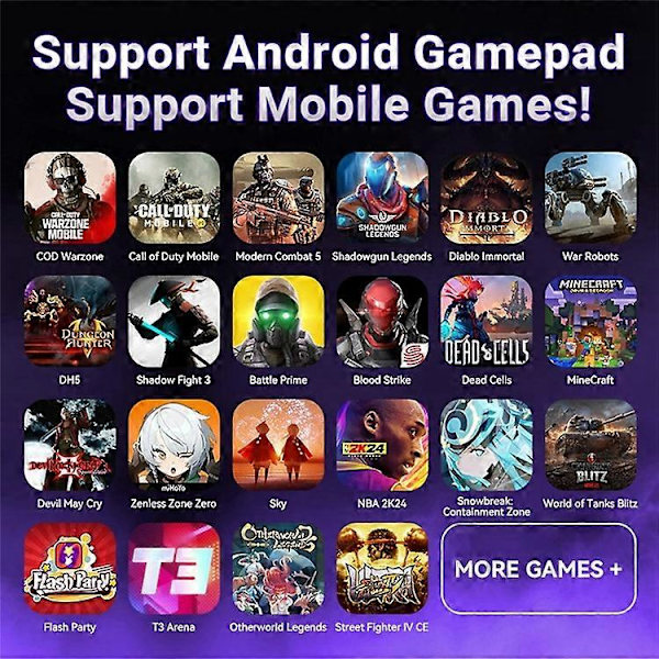 GAMWING M9 Kablet + Bluetooth Dual Mode Mobilspillkonverter for iOS Android Harmonyos
