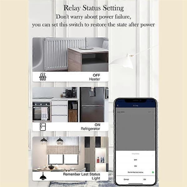 Strømovervågning ZigBee Switch 30A Høj Effekt AC90-250V Tuya Smart Life App Alexa Assistant Stemmestyring
