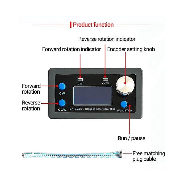 -smc01 Driver og Controller DC 5-30v Omvendt Puls Hastigheds Kontrol Board Programmerbar Plc Seriel