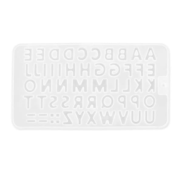 Håndlavede Engelske Bogstaver Silikoneform DIY Håndværk Polymer Ler UV Epoxy Form-fg