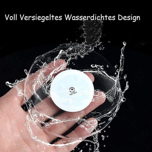 Sæt med 3 Cool White LED-coastere til drikkevarer. Engangs vandtæt LED-coaster