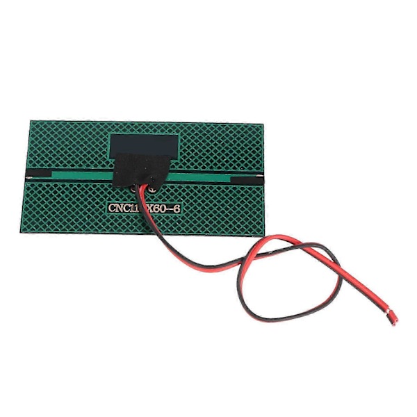 2025 3 stk. DC 6V 1W Solcellepanel Strømmodul Polykrystallinsk Silisium Solcellepanel med 30 cm kabel