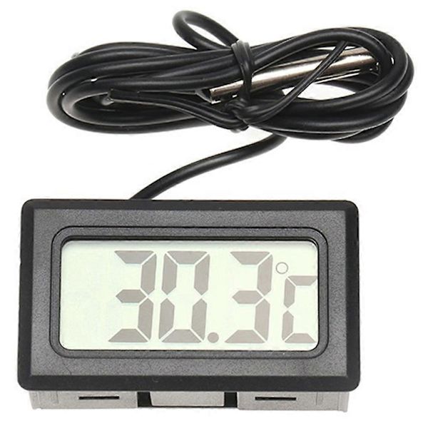 Bil Interiør Termometer Digital LCD Display Akvarium Temperaturmåler Værktøj