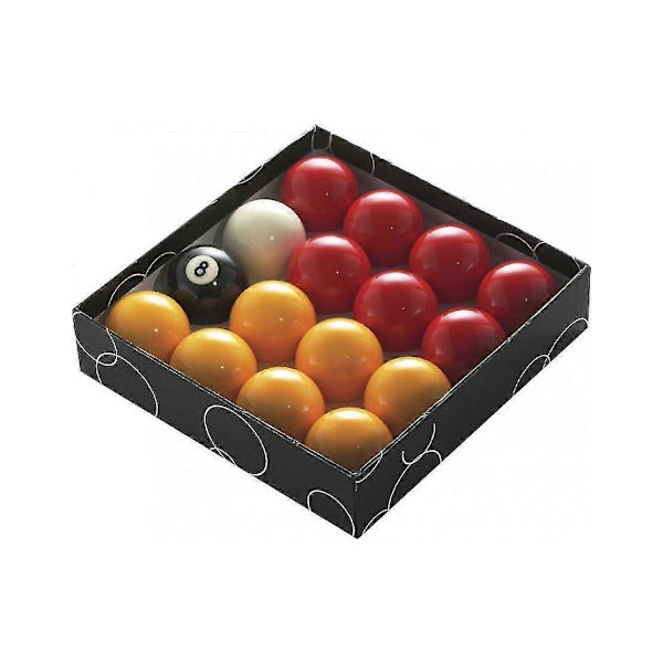 PowerGlide Classic Standard Röda och Gula Poolbollar 47,5mm - Förpackade