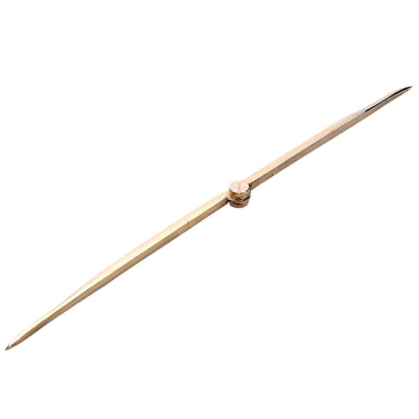 168mm Nautisk Kart Rett Divider Solid Messing Marine Delingsverktøy Ingen Rust For Arkitekter Marin