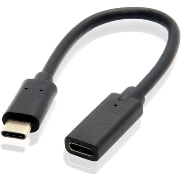 Højkvalitets splinternyt USB C forlængerkabel 0,6FT, USB Type-C 3.1 Gen2 han til