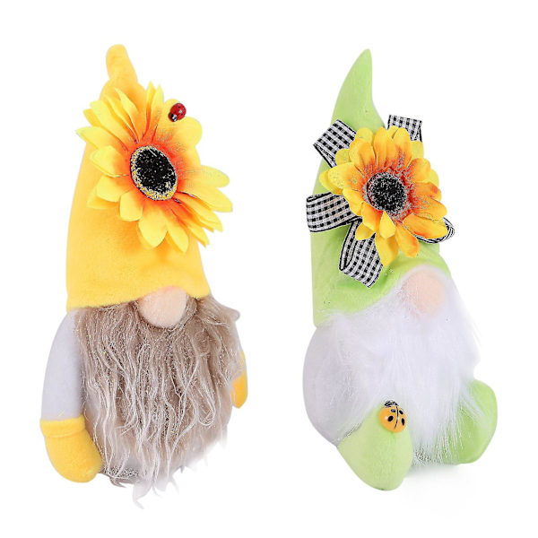 2 st Solros Tomte Tomtar Solros Tomte Ornament Solros Dekor