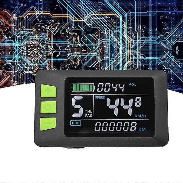 P3C LCD Display Dashboard 24V 36V 48V 60V til Elektrisk Scooter (5PIN)