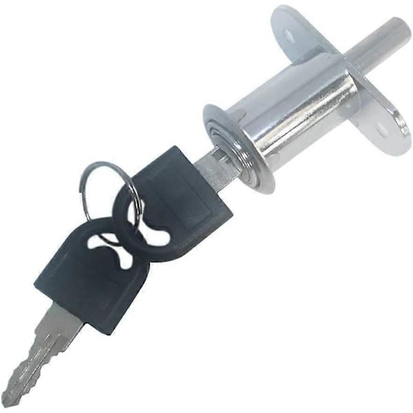 Cylindrisk Längd 32 mm Tryckkolvlås Skjutbart Skåplås (2-pack)