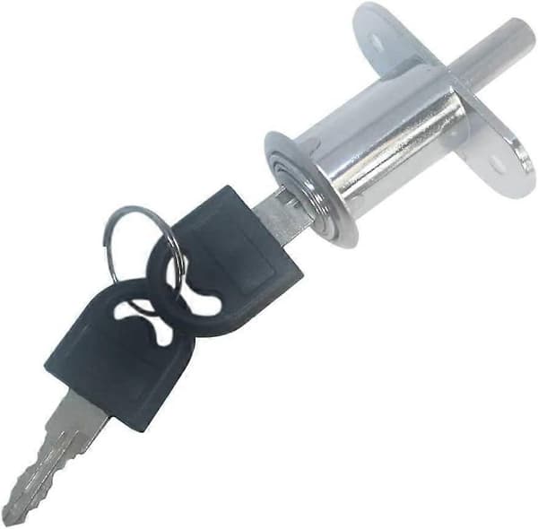 Cylindrisk Længde 32 mm Tryk Plunger Lås Skydeskabslås (2 pak)