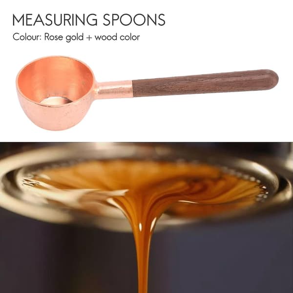 Koppar Kaffesked för Köket, Koppar Kaffemått, Kaffesked