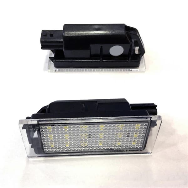 2 stk. Bil LED Nummerpladelys LED Lampe til Renault Clio Megane Master