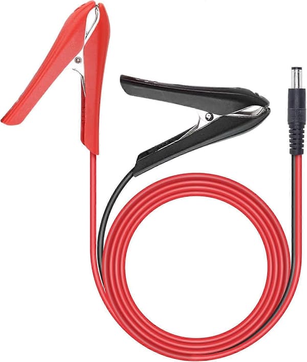 Højkvalitets helt ny DC Batteri Alligator Clips Kabel DC 5.5 2.1mm Han til