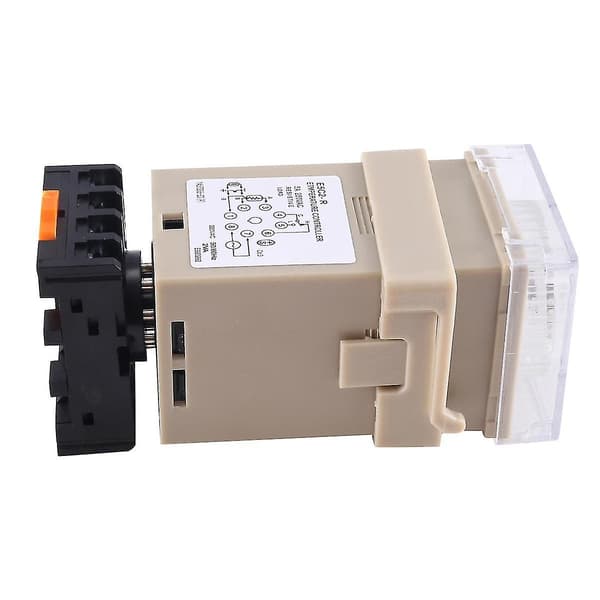 1 st E5c2 DIN-skenmonterad Temperaturregulator 220v 0~399 Digital Display Pekarkontrollbrytare