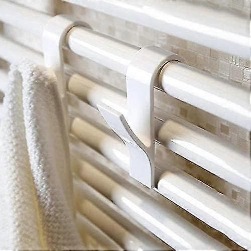 6 Stycken Universal Handdukstork Krok - Plast, Vit