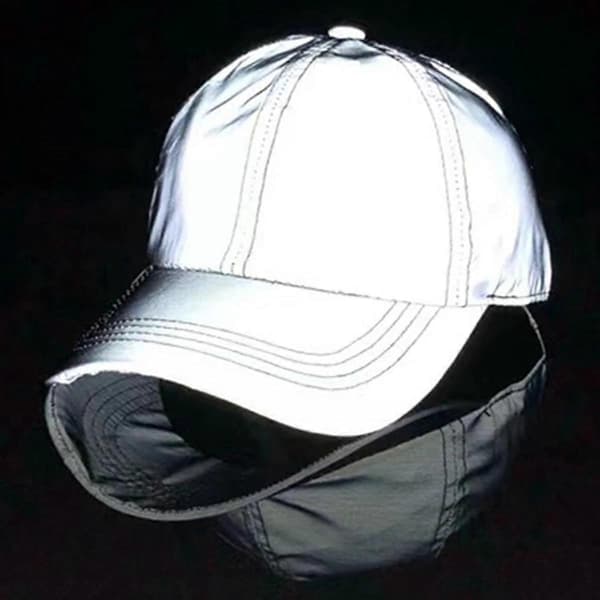 Baseballcaps for menn - Enkel reflekterende baseballcaps justerbar fritidscaps