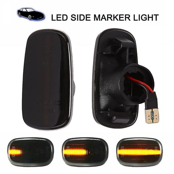 Dynamisk LED sideblinklys for bil, blinklys for Is200 300 Ls430 Prius 1999-2005, Klar