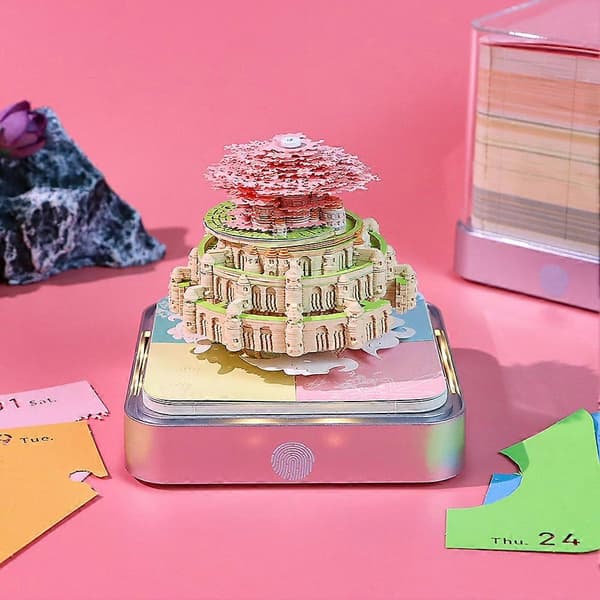 3D Kunst Kalender Memoblok 2026 Afriv Papir Udskæring Stickys DIY Notesblok til Kvinder Mænd