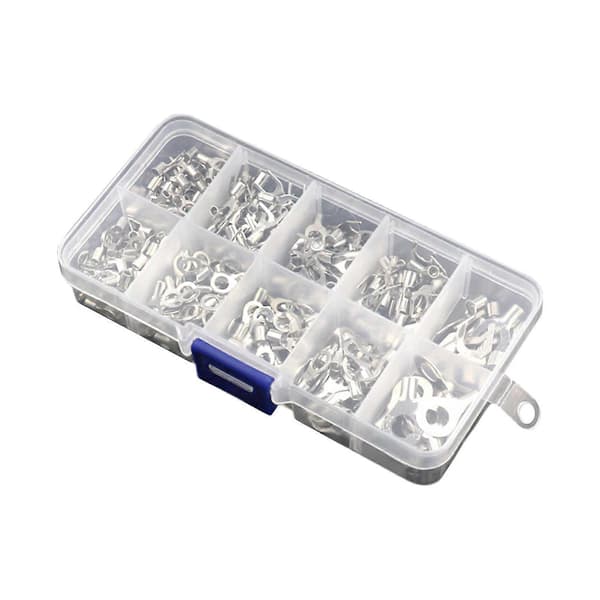 Mengxi 320 st Gaffelform Kallpressade Trådkopplingsdon Koppar OT/UT Terminalblock Set