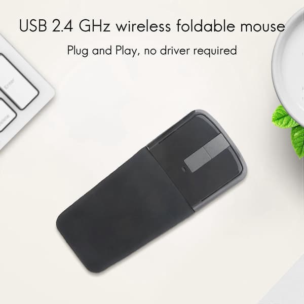 2,4 GHz foldbar trådløs mus, foldbar Arc Touch slank mus, computer gaming mus til pc bærbar