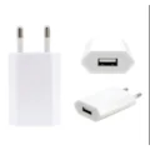 USB-strömadapter från 230V till 5V USB Typ A ho 1A, 5W iPhone